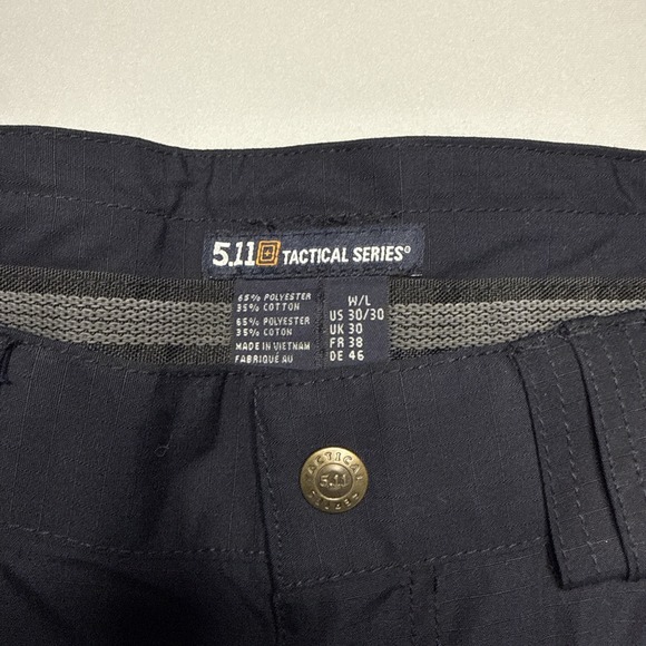 5.11 Tactical Taclite EMS Pants Mens 30x30 Blue Cargo Utility Workwear Ripstop - Picture 4 of 5
